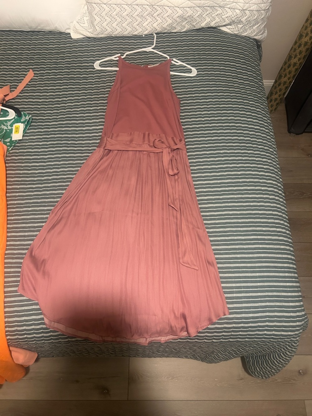 LOFT Rosewood Maxi Dress with Waist Tie